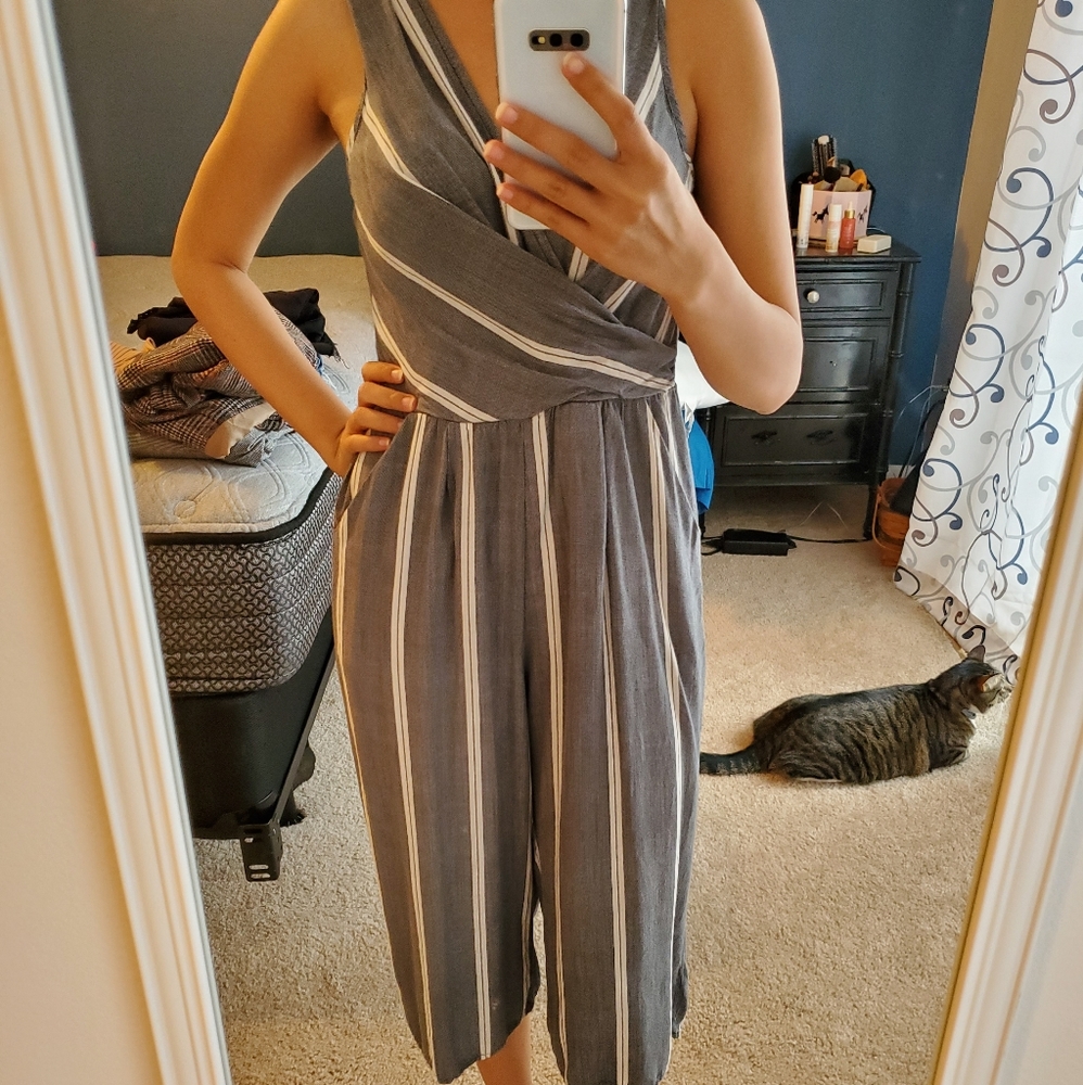 Striped jumpsuit